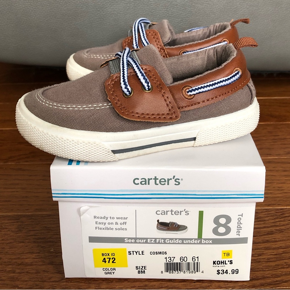 Carter’s Cosmos Boat Shoes- toddler size 8